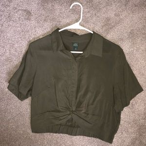 Wild fable dark green crop top